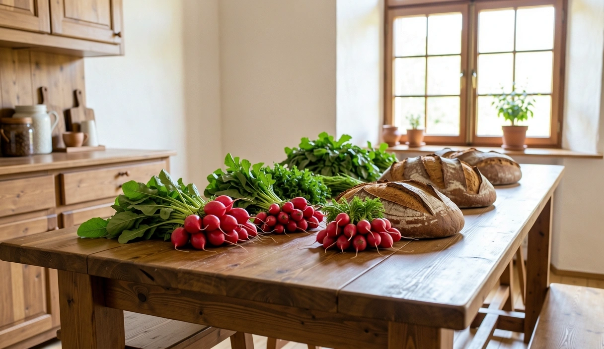 Ingrediente proaspete locale de sezon în Transilvania